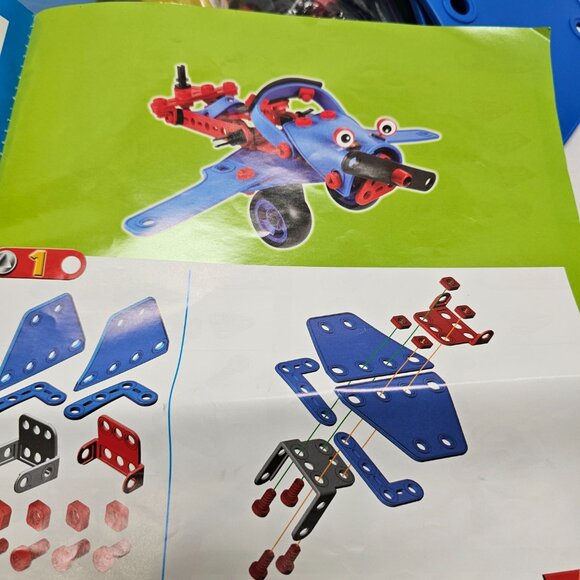 Meccano Multi Models 8180 Build & Play Train Robot Car Helicopter Airplane 5-8 - Picture 13 of 16